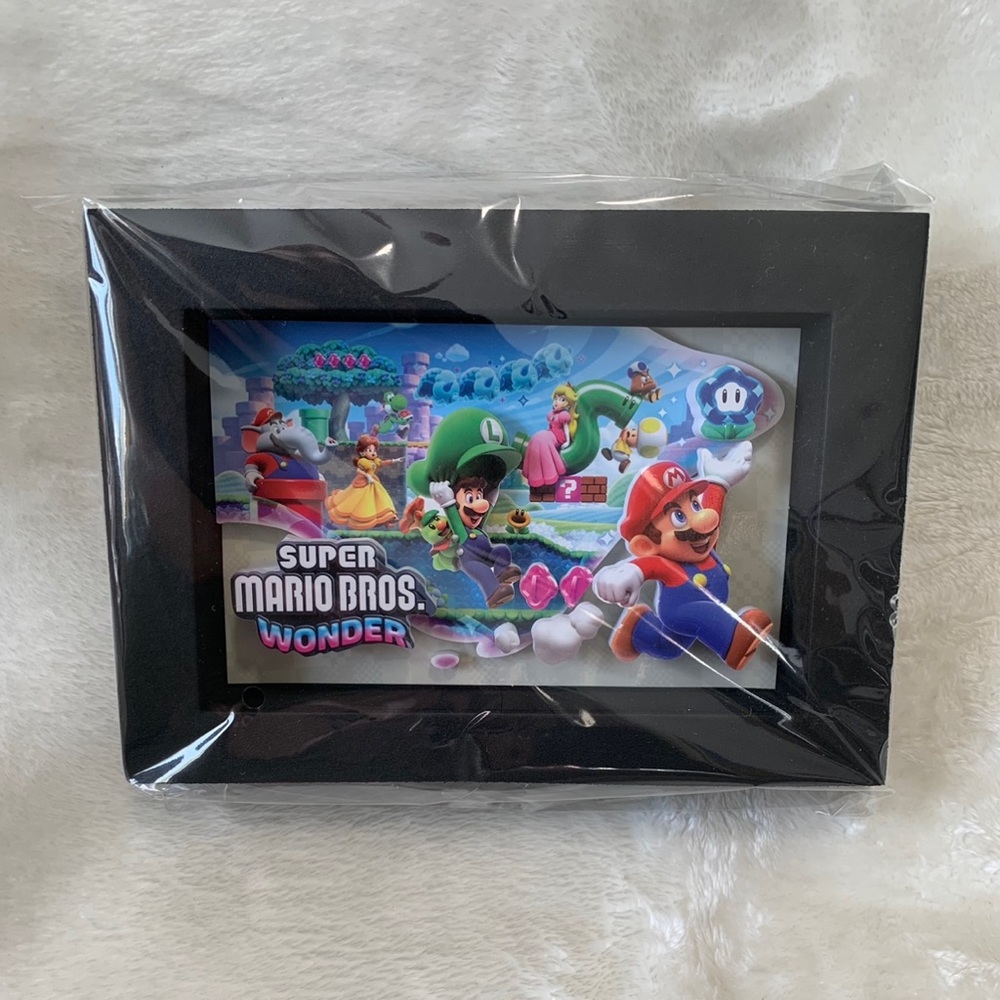 NEW! Super Mario Bros Wonder ShadowBox, Collectible & Rare!